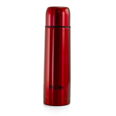 Mr. Coffee Javelin 16 Ounce Stainless Steel Travel Thermal Bottle in Red